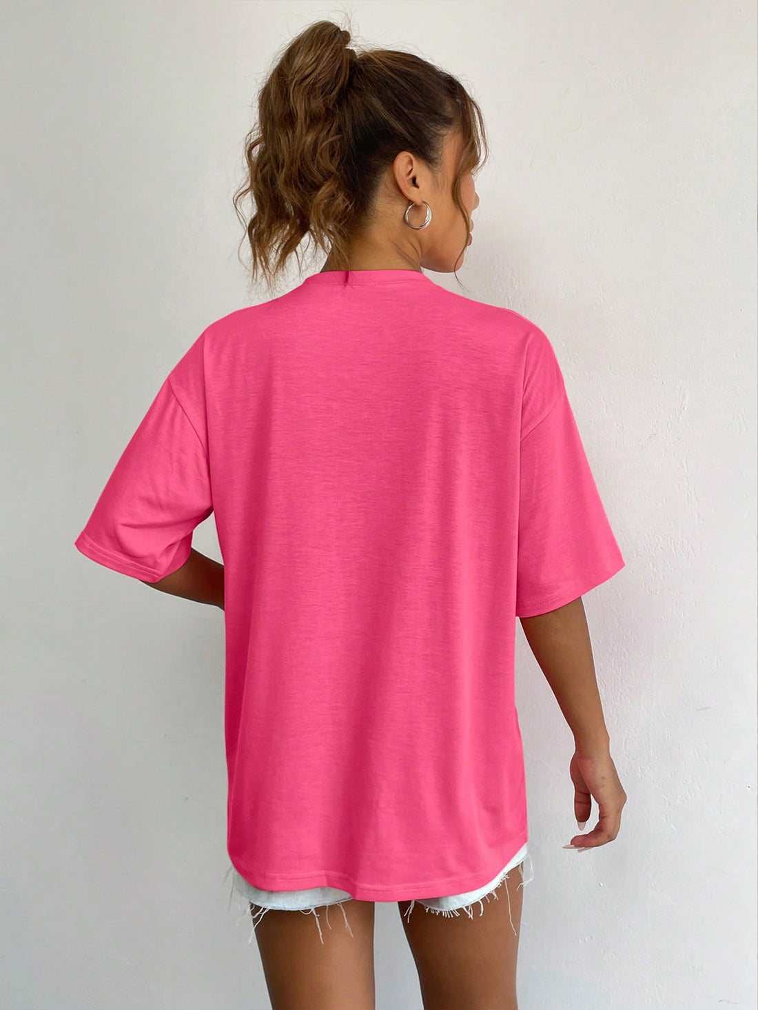 Take a break in style with the INAWLY Slogan Graphic Drop Shoulder Tee. This relaxed fit tee features a playful "Yes, I'm Tired Mom 24:7" slogan graphic, perfect for busy moms who deserve some comfort and humor in their wardrobe. Stay comfortable and stylish all day long!