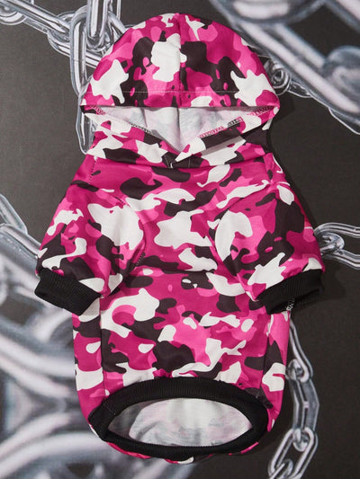 Pink Camo Print Pet Hoodie: The Stylish Way to Keep Your Fur Baby Warm