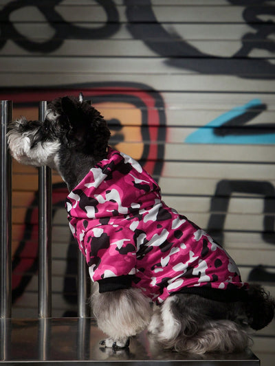 Pink Camo Print Pet Hoodie: The Stylish Way to Keep Your Fur Baby Warm