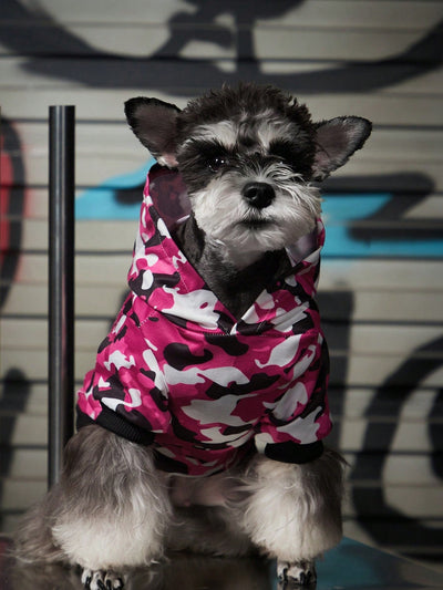 Pink Camo Print Pet Hoodie: The Stylish Way to Keep Your Fur Baby Warm