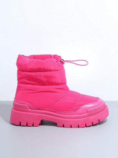 Stylish and Comfortable Footwear for Any Occasion with Street Style Drawstring Lug Sole Boots
