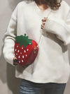 Cartoon Strawberry Crossbody Bag: Fashionable and Lightweight Gift for Girls