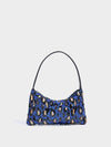 Leopard Chic: Beaded Zippered Handbag for Cocktail Parties