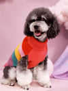 Stay warm and stylish with our Cozy Stripe Pawfect Pet Sweater. Made with the softest materials, this sweater provides ultimate comfort for your furry friend. Its unique design features a classic stripe pattern, perfect for any occasion. Keep your pet warm and fashionable this season with our Pawfect Pet Sweater.