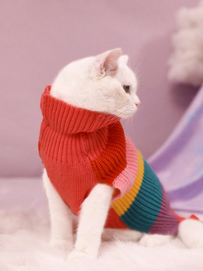 Cozy Stripe Pawfect Pet Sweater