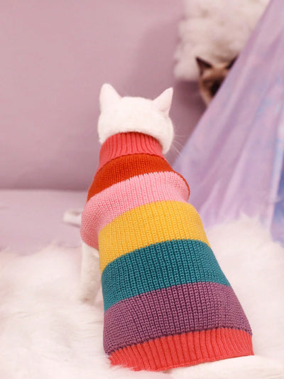 Cozy Stripe Pawfect Pet Sweater