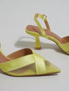 Chic Minimalist Sheer Mesh Open-Toe Heels with Satin Cross Straps – Perfect for Summer Outings