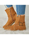 Cosy Comfort: Women's Arch Support Flat Heel Ankle Boots