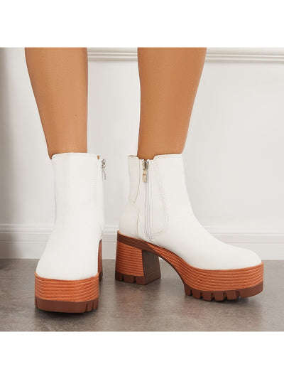 Chunky Heeled Chelsea Ankle Boots: Elevate Your Style with Lug Sole Booties