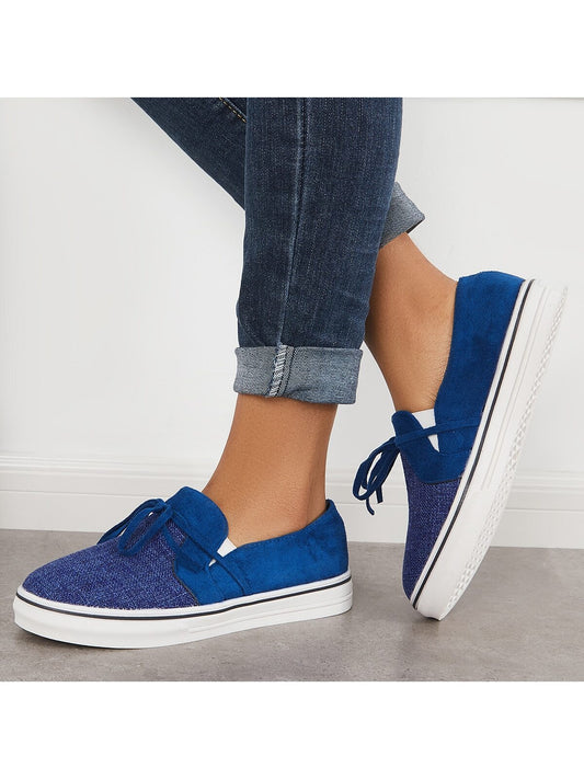 Comfort Chic: Low-Top Slip-On Canvas Sneakers for Women