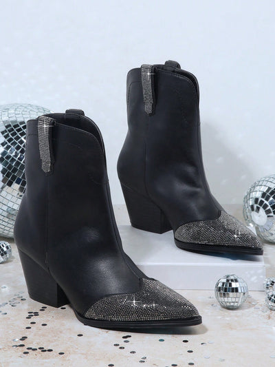 Shimmering Silver Metallic Faux Leather Slip-On Booties