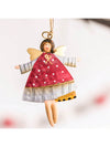 Charming Countryside Double-Sided Metal Christmas Tree Ornaments - Set of 4 Santa Claus Pendants