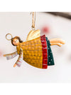 Charming Countryside Double-Sided Metal Christmas Tree Ornaments - Set of 4 Santa Claus Pendants