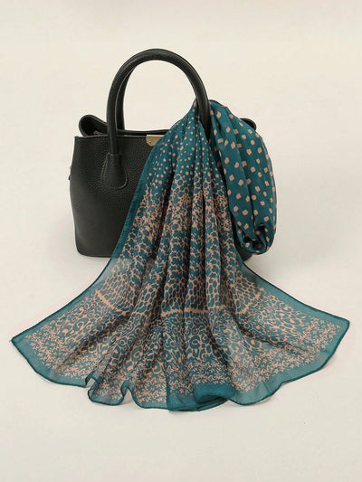 Chic Chiffon: New Spring Collection Silk Scarf - Lightweight Mid-Size for Everyday Use