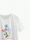 Women's Floral Pattern Print T-Shirt: Blossom in Style