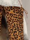 Leopard Chic: Stylish Knee-High Chunky Heel Boots for Women - Perfect for Autumn/Winter