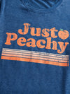 Just Peachy: Letter Graphic Tee for Effortless Style