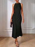 Material detail 16 of Chic Sleeveless Maxi Dress for Women - Elegant Long Dress by EMERY ROSE for dress styling
