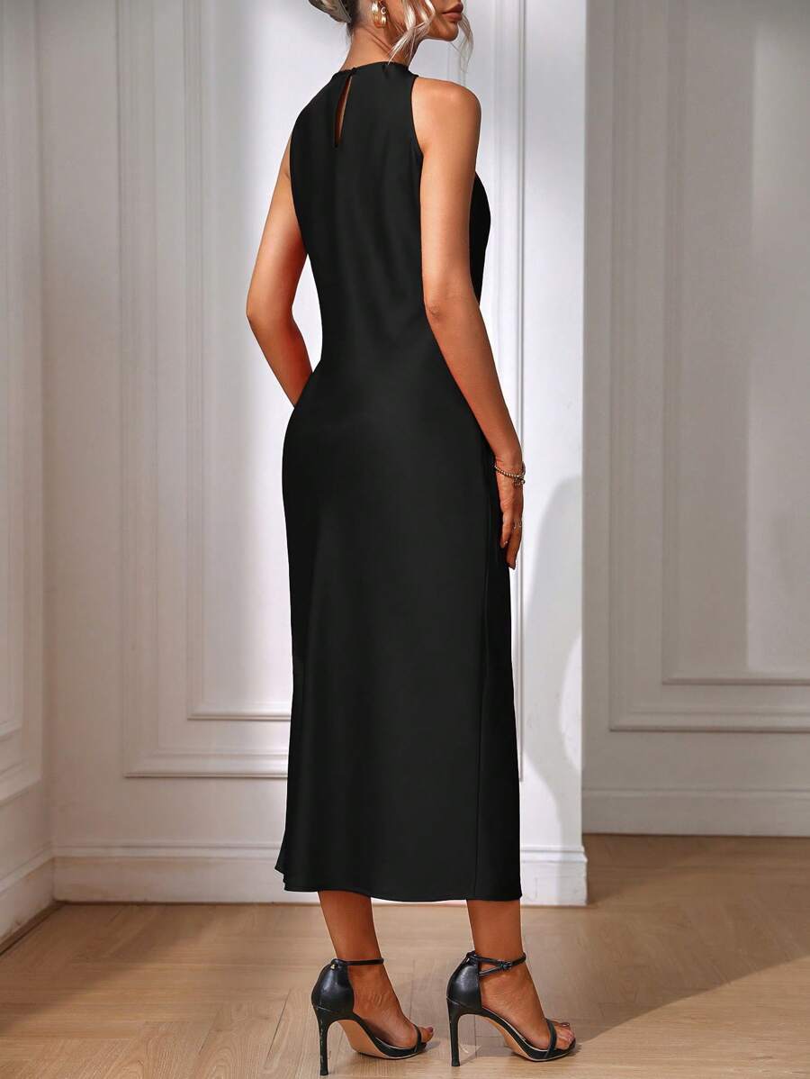 Color detail 17 of Chic Sleeveless Maxi Dress for Women - Elegant Long Dress by EMERY ROSE for dress styling