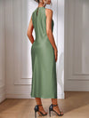 Elegant and Timeless: Classic Solid Color Keyhole Back Dress