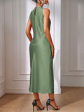 Back view 13 of Chic Sleeveless Maxi Dress for Women - Elegant Long Dress by EMERY ROSE for dress styling