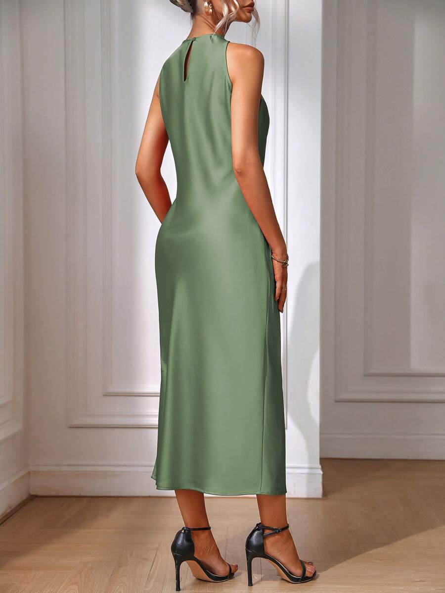 Back view 13 of Chic Sleeveless Maxi Dress for Women - Elegant Long Dress by EMERY ROSE for dress styling