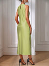 Elegant and Timeless: Classic Solid Color Keyhole Back Dress