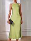 Elegant and Timeless: Classic Solid Color Keyhole Back Dress