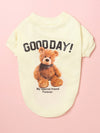 Cozy Bear Printed Sweater for Small Pets - Perfect for Both Indoor and Outdoor Wear