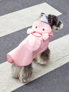 Adorable Chicken Design Hooded Pet Raincoat for Dogs and Cats