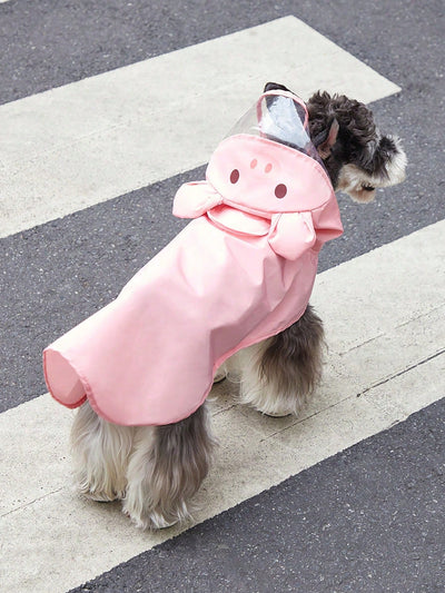 Adorable Chicken Design Hooded Pet Raincoat for Dogs and Cats