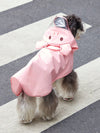 Adorable Printed Hooded Cape with Transparent Brim for Cats, Dogs, and Pigs