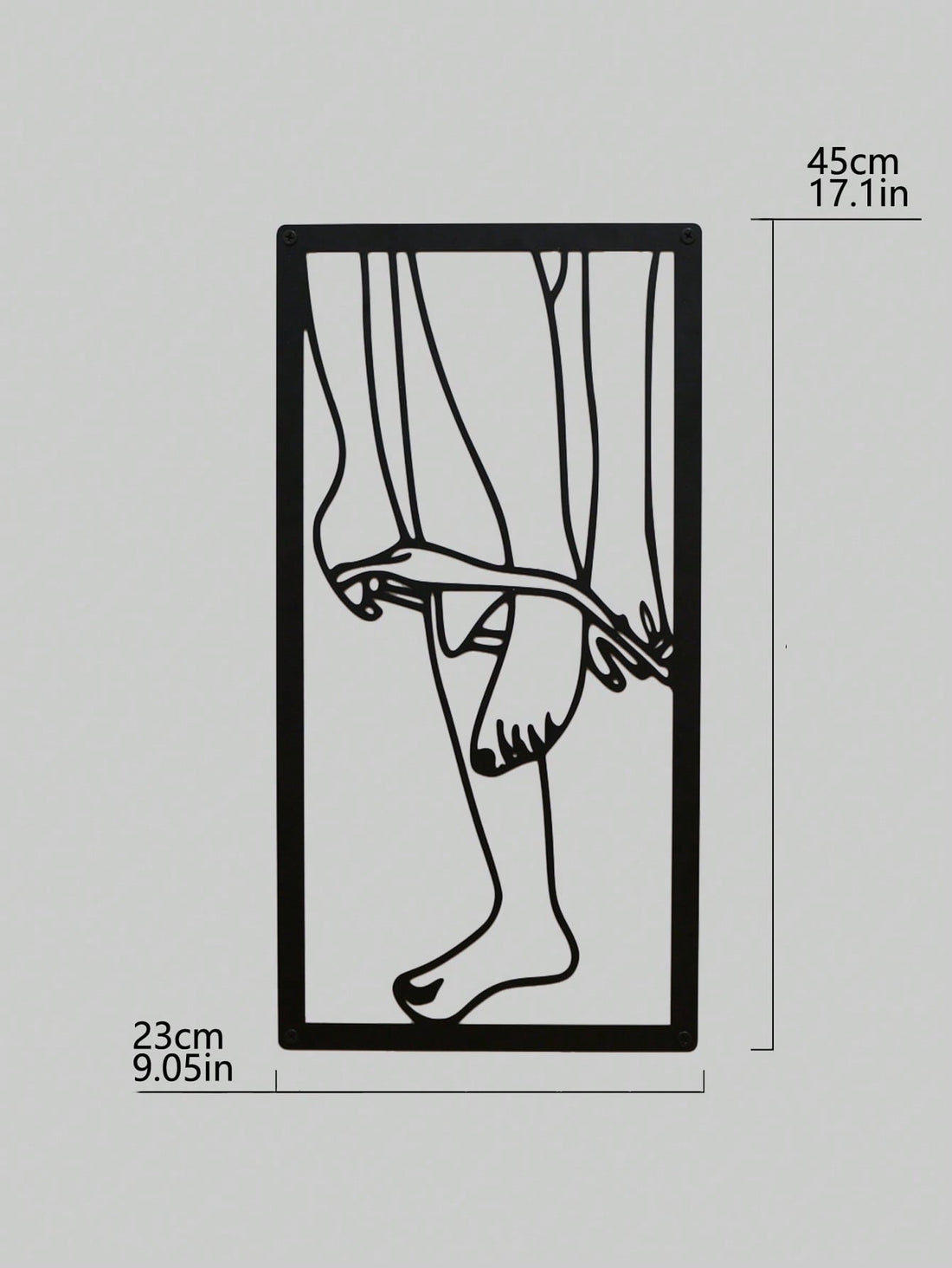 Elevate your home decor with our Modern Chic Metal Wire Art Coat Hanger. This sleek and stylish piece adds a touch of sophistication to any space. Its functional design not only keeps your coats organized, but also serves as a trendy and modern wall decoration. Perfect for fashion-forward homes.