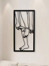 Modern Chic Metal Wire Art Coat Hanger Wall Decor for Trendy Homes