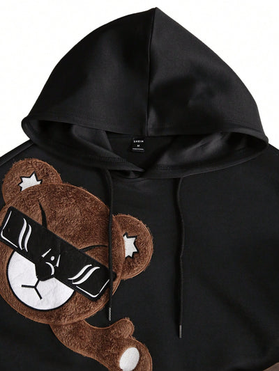 Men's Cozy Bear Printed Hoodie: Perfect Blend of Style and Comfort