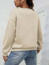 Heartfelt Comfort: Heart Print Drop Shoulder Sweatshirt