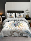 Sunflower Serenity: 3-Piece Rural Style Bedding Set with High-Definition Floral Print