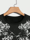 Halloween Skull Pattern Print Tshirt for Men: Embrace Your Dark Side