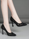 Spring into Style: Women's Mesh High Heel Stiletto Shoes