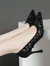 Spring into Style: Women's Mesh High Heel Stiletto Shoes