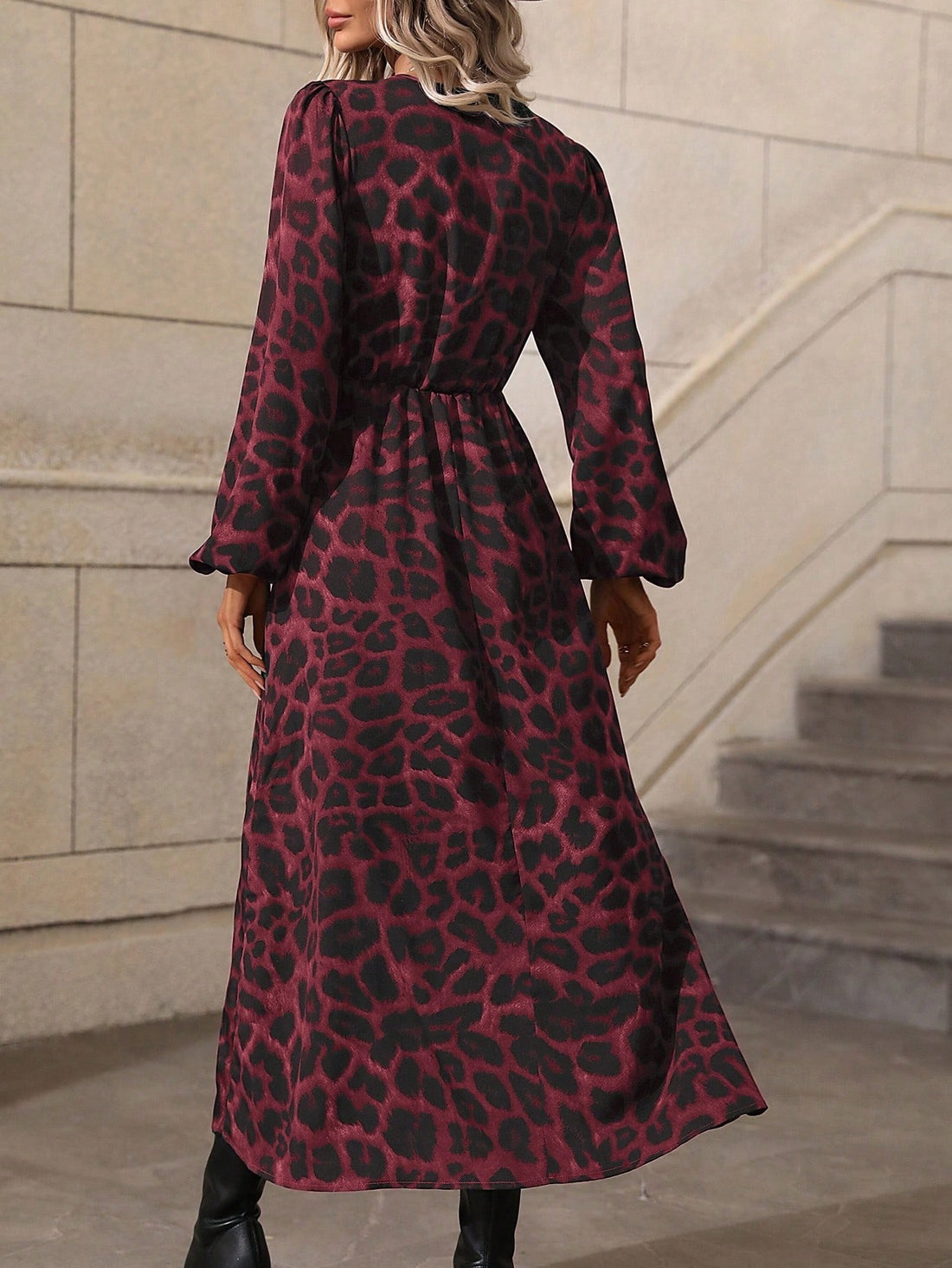 Get ready to unleash your wild side with our Wild Elegance Leopard Print Dress! With lantern sleeves and a split thigh, this dress is perfect for a night out on the prowl. Show off your fierce fashion sense in this must-have piece.
