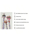 Adorable Giraffe Family Canvas Wall Art: Perfect Decor for Kids' Bedrooms and NurseriesAC