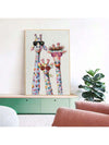 Adorable Giraffe Family Canvas Wall Art: Perfect Decor for Kids' Bedrooms and NurseriesAC