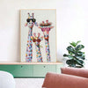 Adorable Giraffe Family Canvas Wall Art: Perfect Decor for Kids' Bedrooms and NurseriesAC