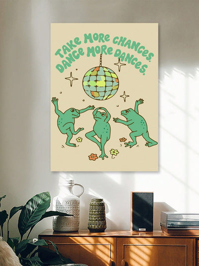 Funky Froggie Disco Poster: A Creative Addition to Your Home or Business Decor