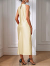 Elegant and Timeless: Classic Solid Color Keyhole Back Dress