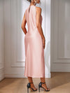 Elegant and Timeless: Classic Solid Color Keyhole Back Dress