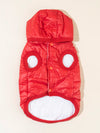 Stay Warm in Style: Red Windproof Padded Vest with Hood and Coat