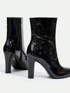 Chic and Sophisticated: Ladies Elegant Black Side Zipper High Heel Fashion Boots