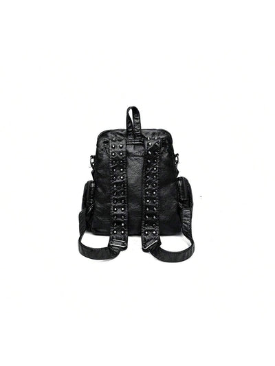 Rivet Neutral Backpack: The Perfect Companion for Fashionable Street Outings